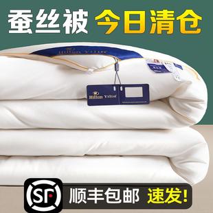 出口A 全棉夏凉被芯双人被子加厚冬被 蚕丝被100%桑蚕丝春秋被正品