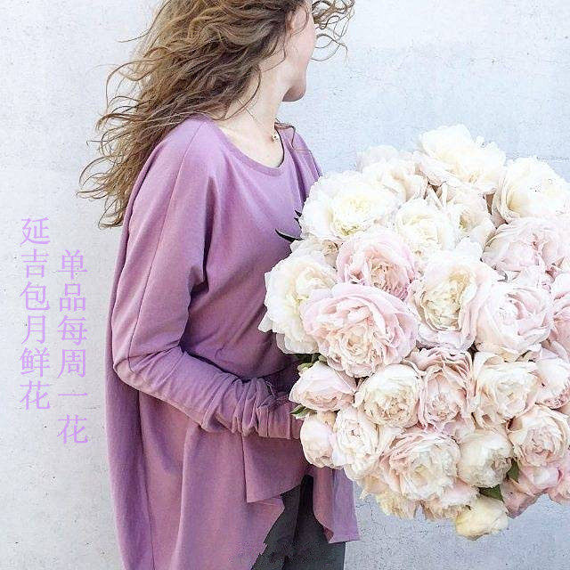 延边州延吉市鲜花店 包月鲜花套餐 一周一花 单品桔梗洋甘菊办公