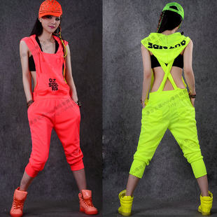 Trousers, fluorescence overall, set, suit, backless, high waist