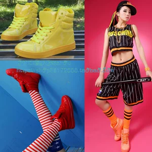 Tide Fashion Sports Dance Dancing Bad Hip Hop Hip -Hop Dance Shoes Hiphop Jazz Practice конкурс DS Performance Shoes