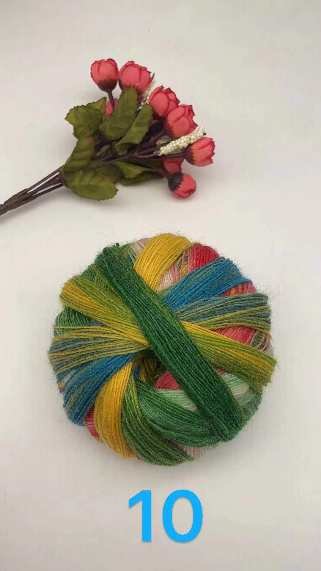 披肩魔球羊毛线彩虹线手编贵妇人披肩围巾毛线600米魔球线