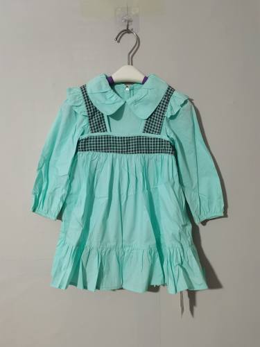 80-120码品牌撤女童连衣裙春夏季儿童连衣裙女孩裙子长袖裙子纯棉