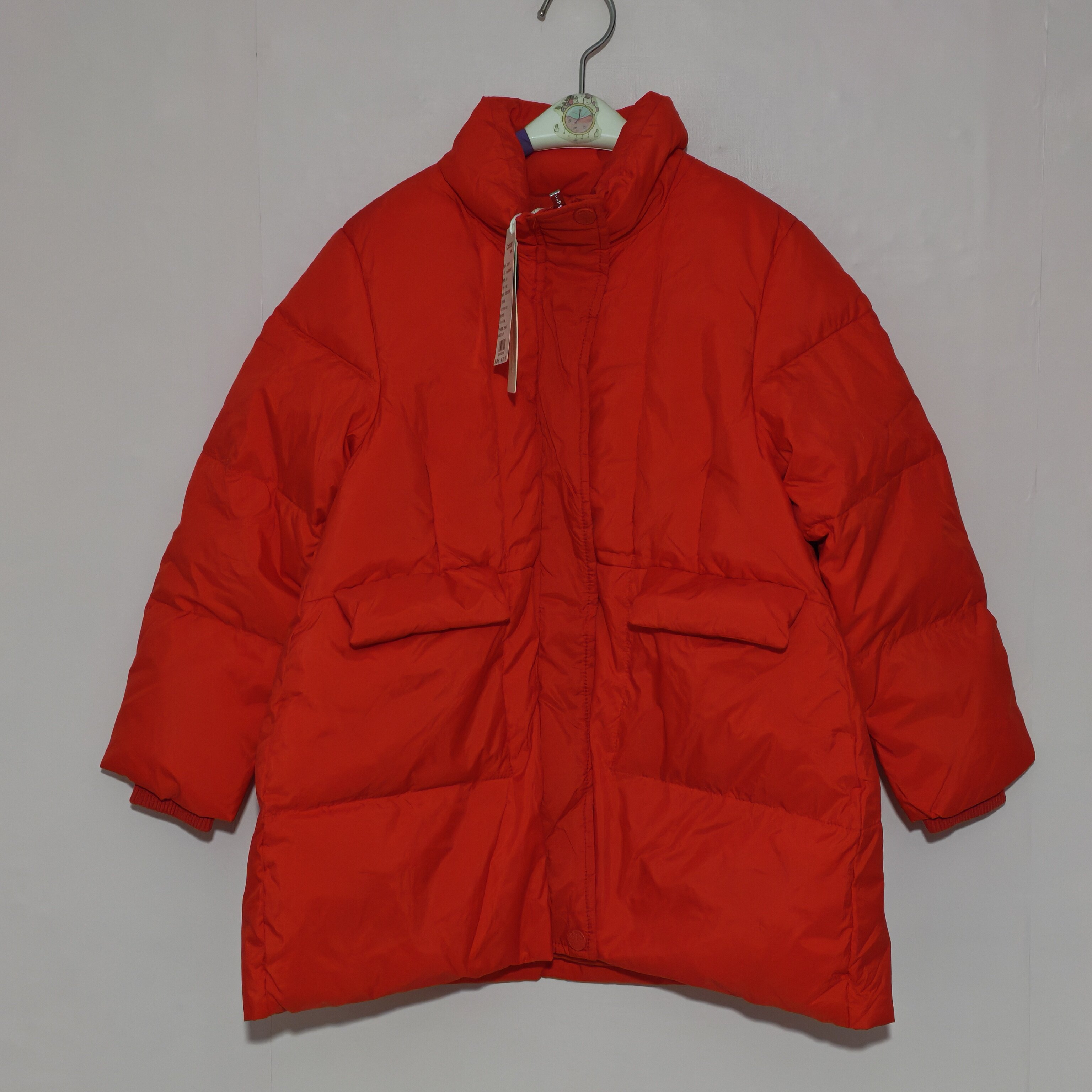 微瑕疵120码彩家儿童羽绒服女童羽绒服外套品牌童装90白鸭绒冬春
