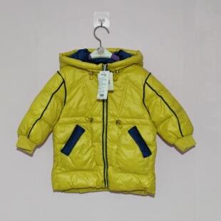 80-100码彩家儿童羽绒服男童羽绒服中长款儿童冬季羽绒服假两件