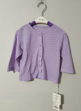 80-100码彩家女童开衫春夏季薄款小外套针织小上衣开襟圆领女宝