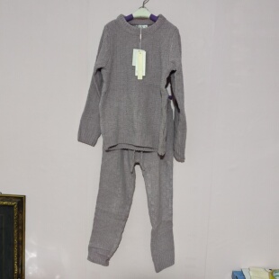 120-150码古力jia女童针织套装女童毛衣卫裤两件套装清仓儿童春季