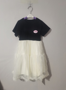 120-160码HelloKitty女童连衣裙夏季儿童短袖连衣裙女生KT猫裙子