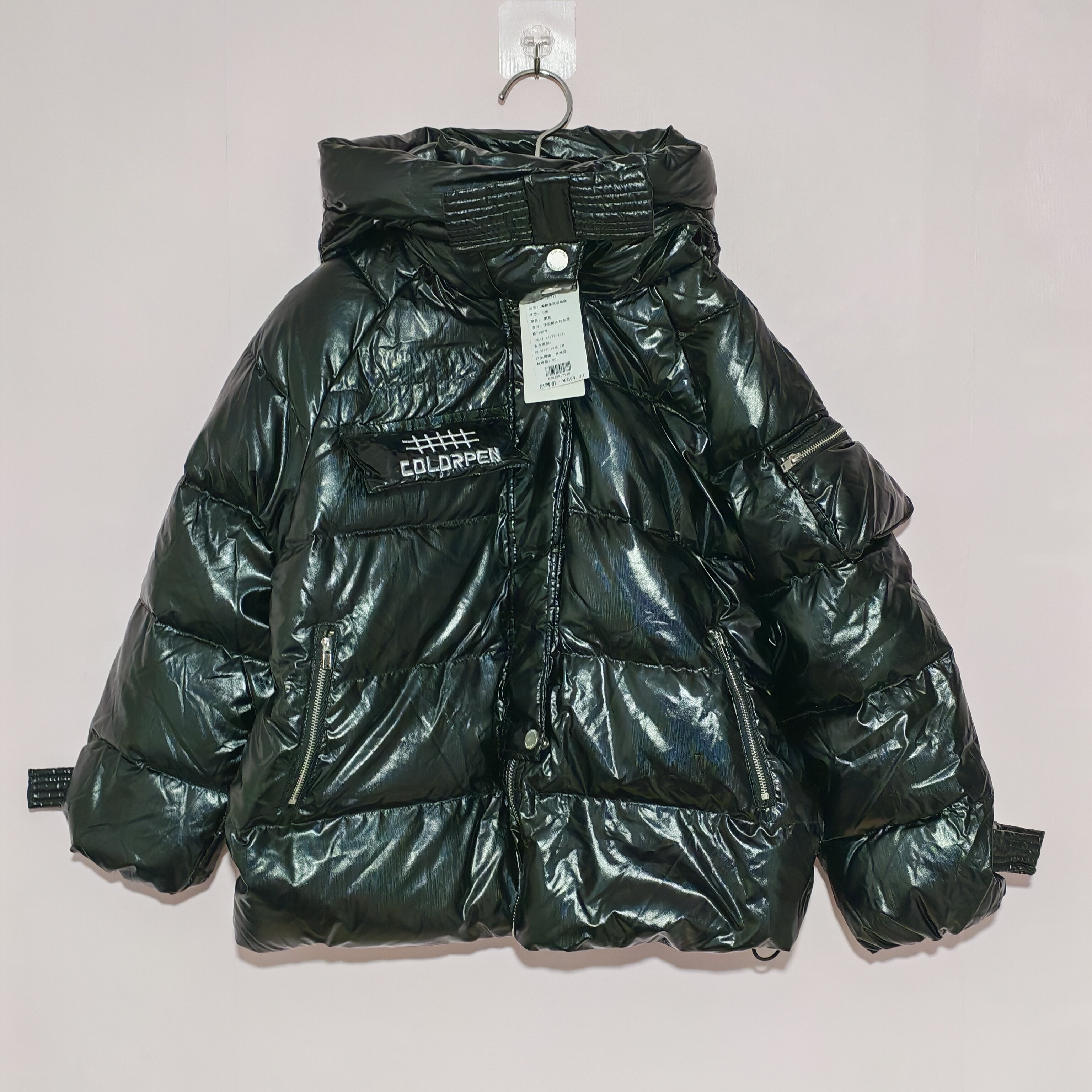 130码彩家女童羽绒服儿童羽绒服冬季女童羽绒外套厚实连帽清仓