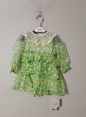 80-110码彩家女童连衣裙夏季儿童连衣裙公主裙纱裙长袖小童裙子