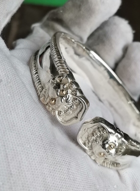 S990纯银狮子头手镯纯手工打造宝银号订制手镯女手镯设计新品银饰