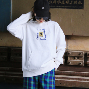 BUGOU原创品牌 梵高 EVERYMAN 创意情侣装连帽卫衣