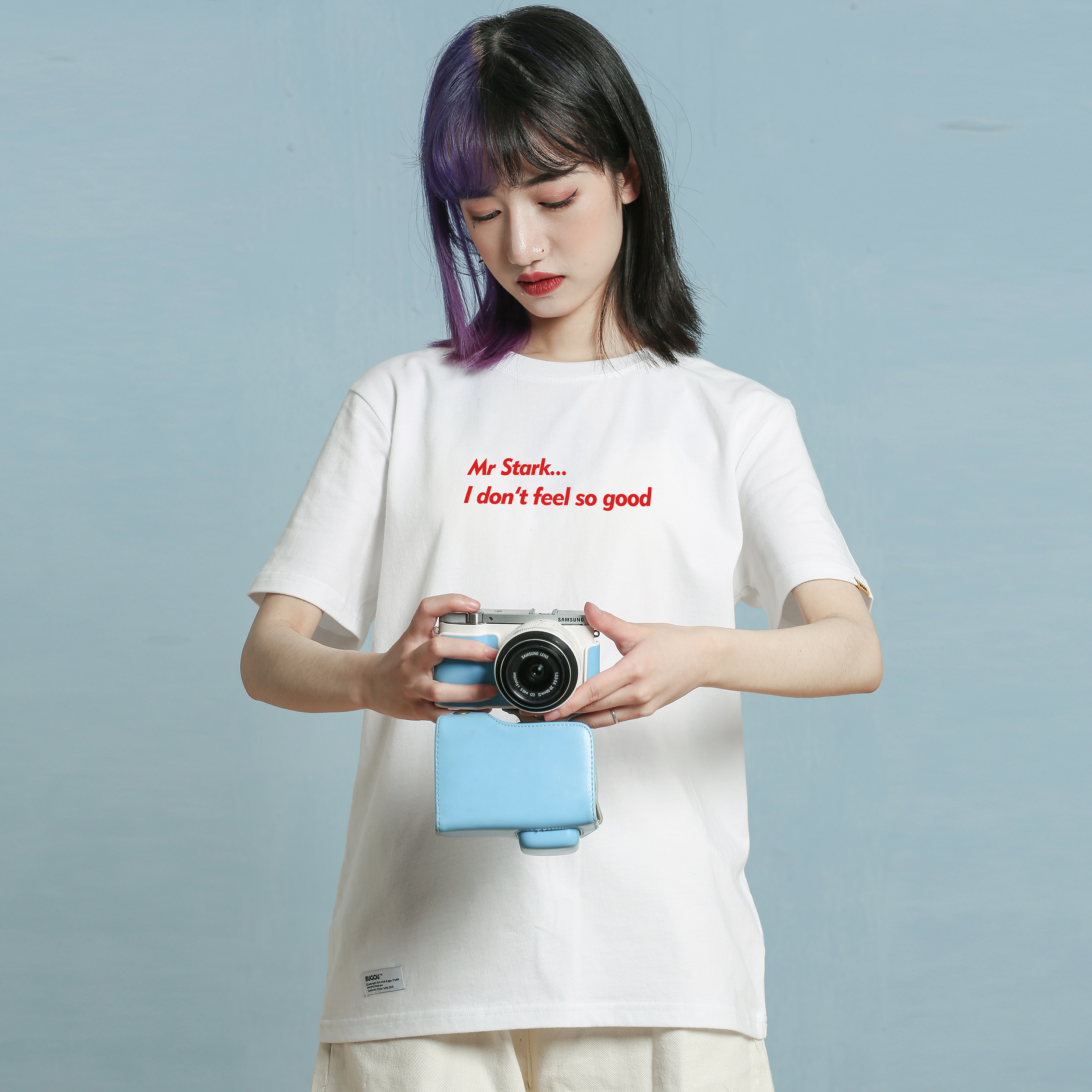 原创国潮T恤创意情侣装男女同款