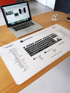 BUGOUmarket 设计师专用鼠标垫PS Ai快捷键实用办公桌垫 笔记本垫