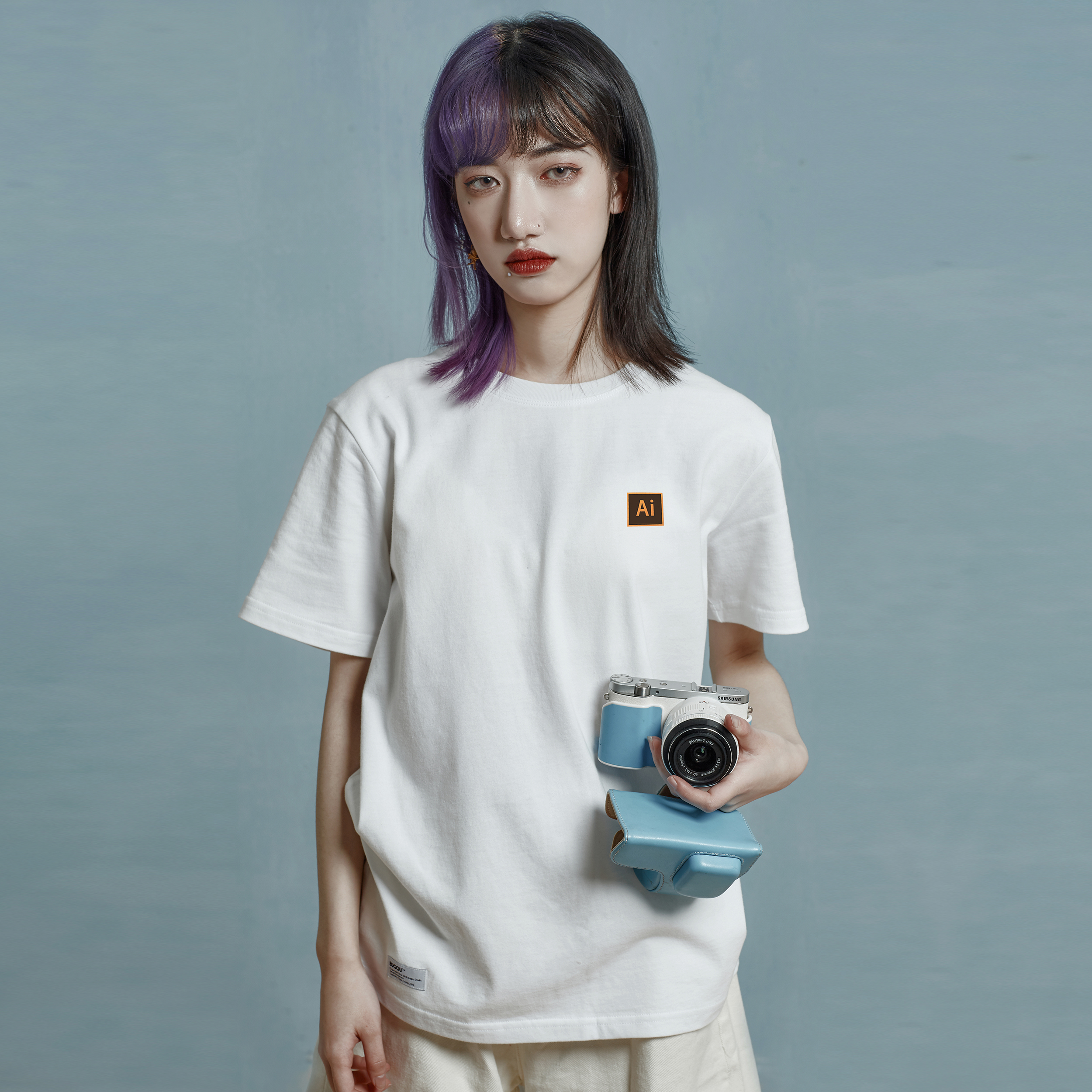 原创设计师情侣款创意短袖t恤