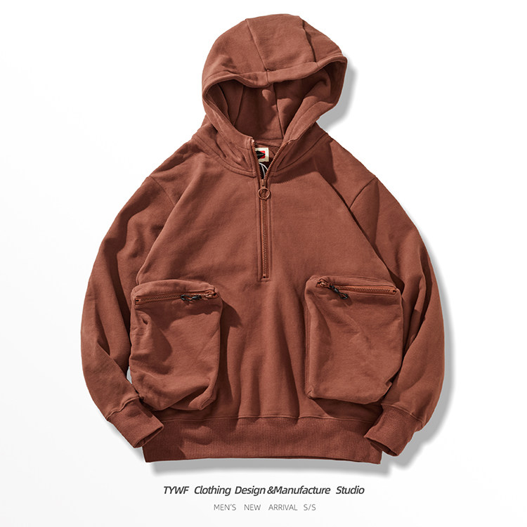 重磅加厚毛圈加绒连帽卫衣