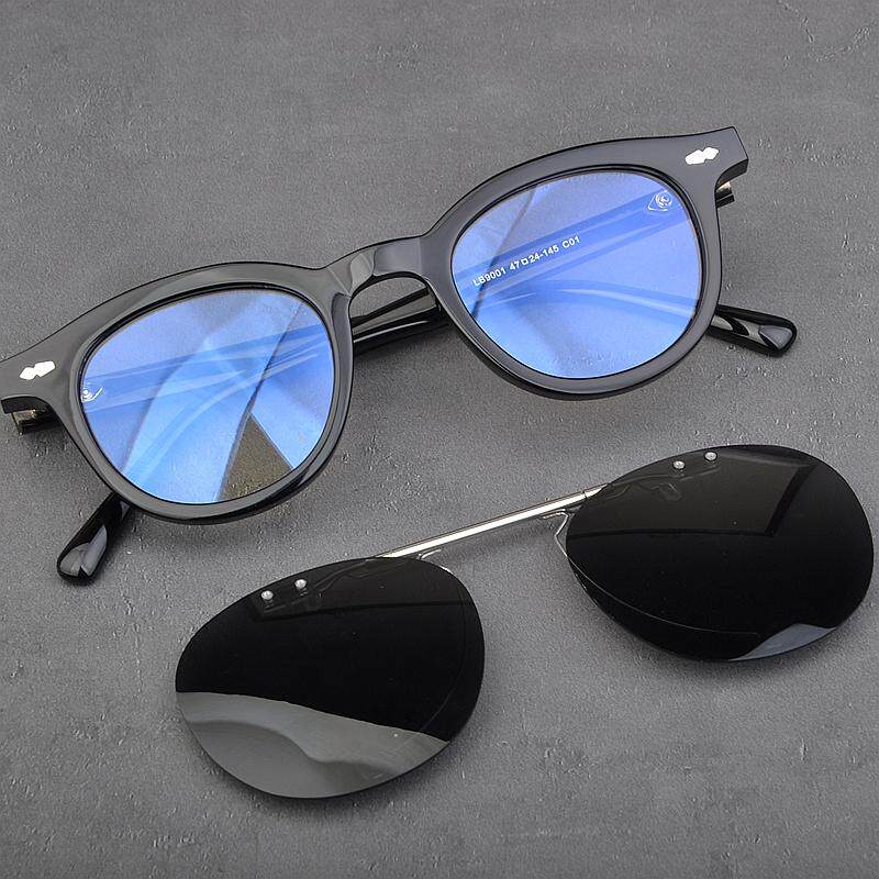 纯钛百搭翻盖太阳镜男女帅气显瘦潮流可拆复古偏光墨镜钓鱼司机镜