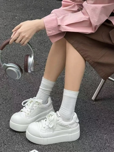 成功鸟2026春季新款厚底增高小白鞋女潮鞋子百搭休闲鞋女鞋运动鞋