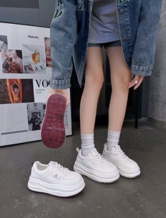 成功鸟2026春新款厚底增高板鞋女ins潮鞋子百搭休闲运动鞋小白鞋