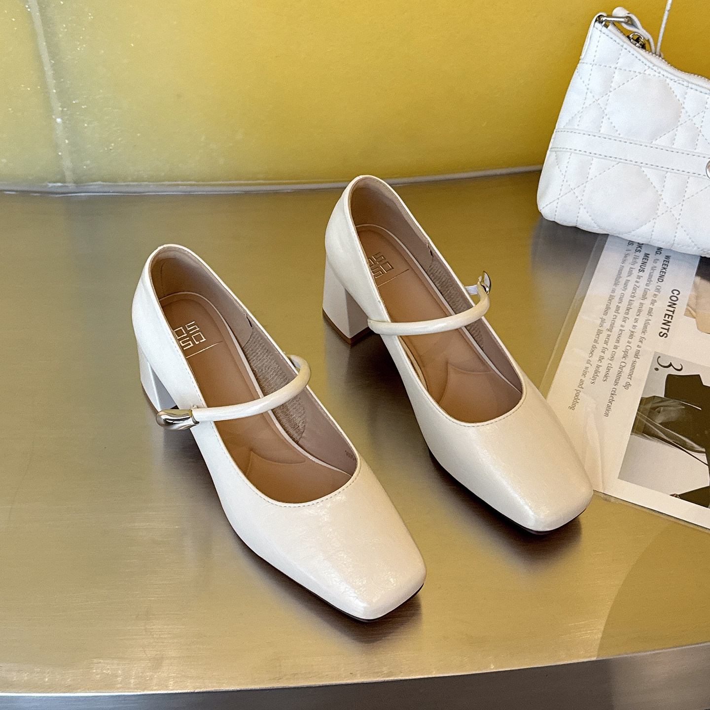 法式玛丽珍鞋女2026新款搭配裙子软底不累脚高跟鞋方头一脚蹬单鞋,女鞋,玛丽珍鞋,淘宝优惠券,粉丝福利购,淘宝优惠卷