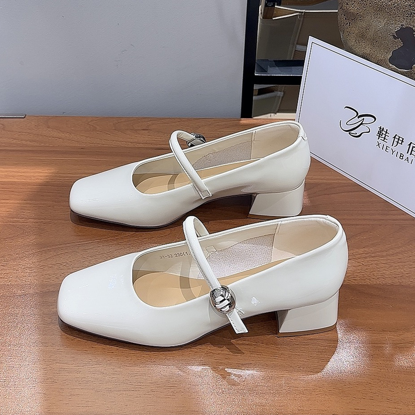 2026新款法式方头粗跟玛丽珍鞋女配裙子软底通勤不累脚一脚蹬单鞋,女鞋,玛丽珍鞋,淘宝优惠券,粉丝福利购,淘宝优惠卷