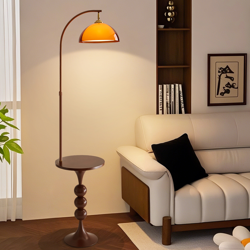 侘寂风复古落地灯客厅沙发边卧室床头灯装饰氛围灯高级感立式台灯