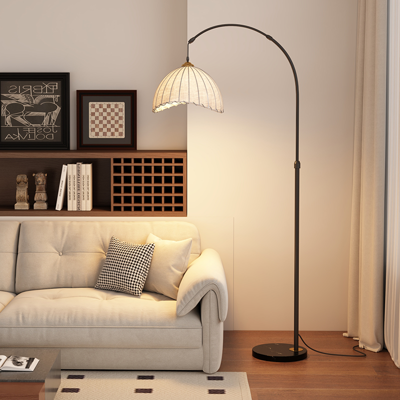 拾光记忆侘寂风钓鱼灯落地灯