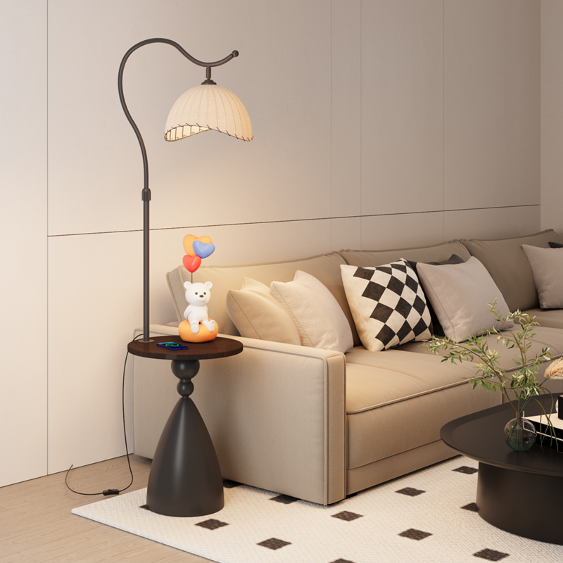 侘寂风落地灯客厅书房卧室床头灯网红复古温馨氛围感装饰立式台灯