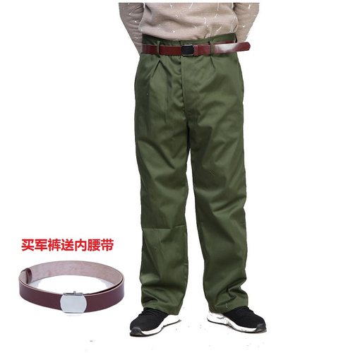 老军裤 老式黄军裤 军绿色宽松军裤  退役黄的卡军裤 65式78式裤