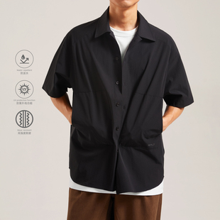 衬衫 防晒」功能户外短袖 日系「抗皱 MonoProfile26ss夏季