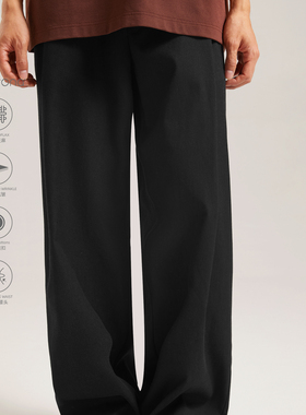 Mono Profile26SS简约通勤进口亚麻混纺长裤宽松直筒抗皱休闲裤夏