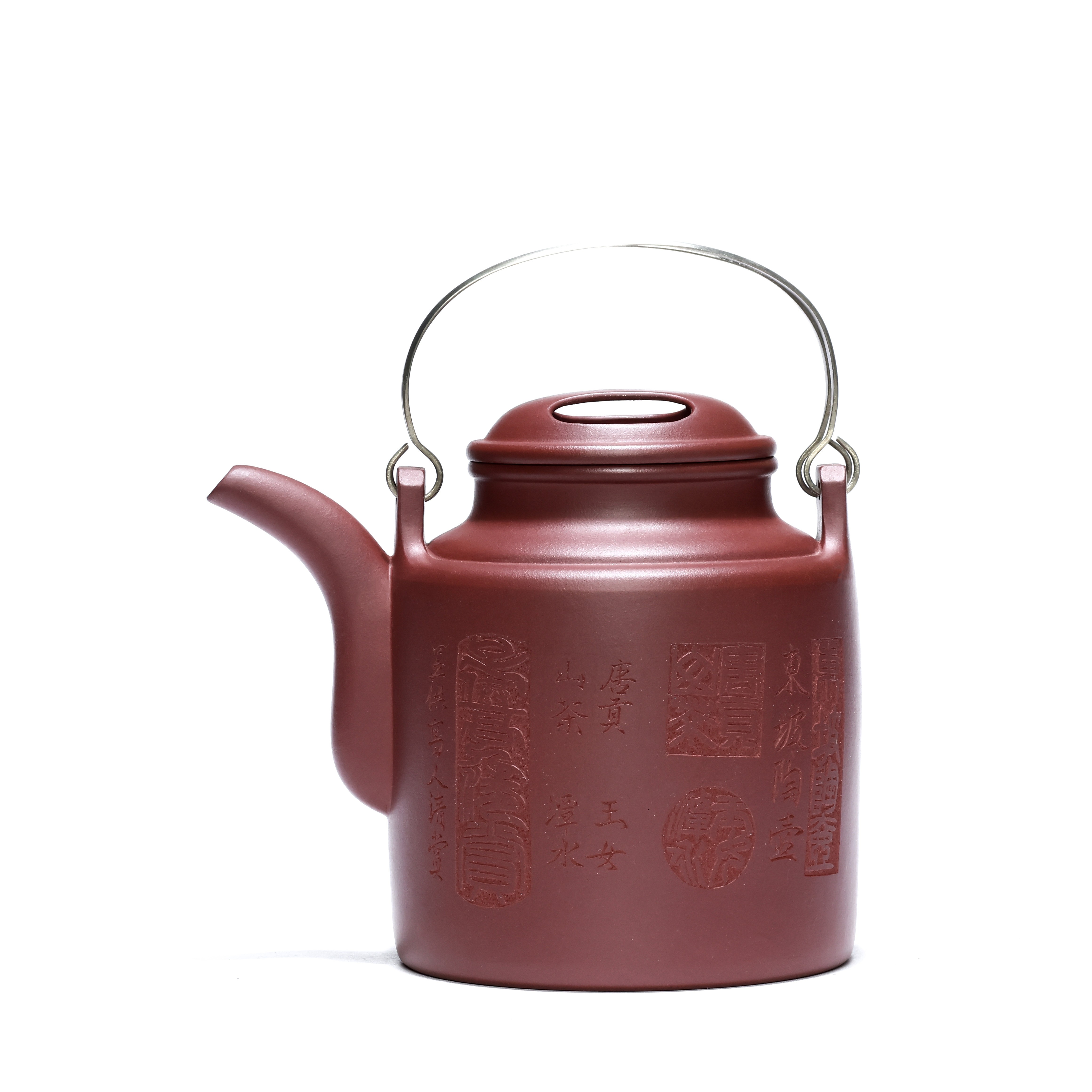 宜兴紫砂壶纯手工大容量泡茶壶摆件复刻顾景舟款特大洋桶壶1200ml