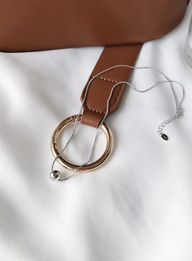 冷淡风纯银短项链