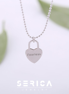 字母锁骨链纯银情人节礼物
