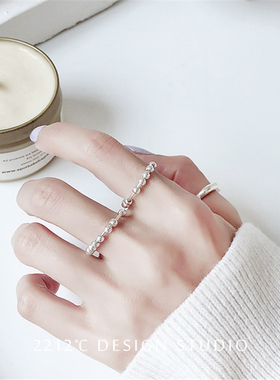 银饰冷淡风百搭戒指环