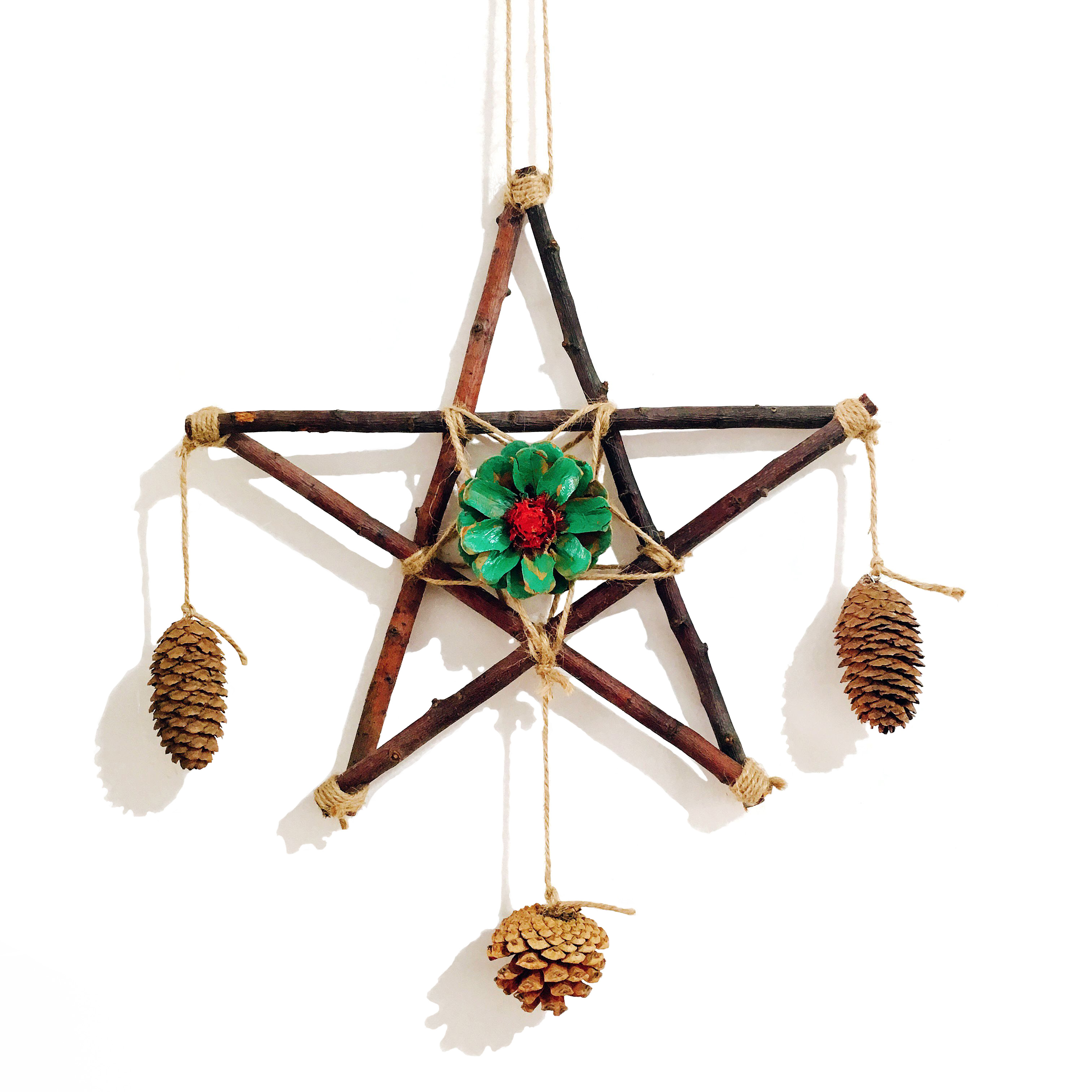 干树枝创意diy装饰手工幼儿园