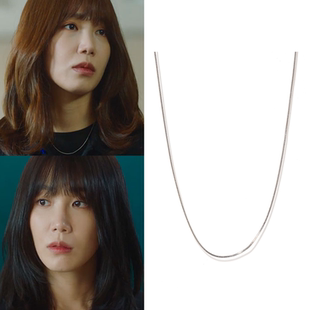 韩剧酒鬼都市女人们 简约925银项链 直邮 郑恩地同款 正品 韩国代购