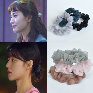 韩国正品代购 韩剧远看是蔚蓝的春天 姜敏儿 林珍娜同款发圈 发绳