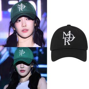 直邮~宁艺卓同款 MILLIONCOR 字母刺绣鸭舌棒球帽子 正品韩国代购