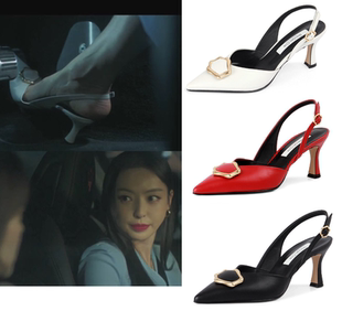 直邮~韩国代购 RACHEL COX正品 李多熙同款尖头细高跟鞋 牛皮鞋