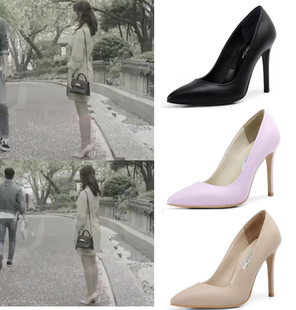 韩剧森林Forest 赵宝儿同款 尖头细高跟鞋 牛皮鞋 正品韩国代购