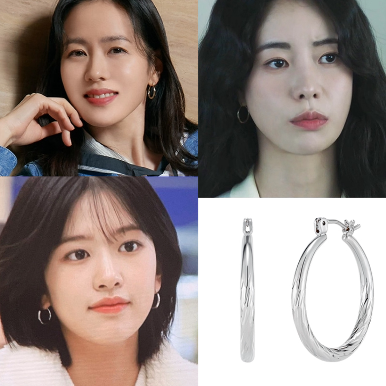 直邮~韩国正品代购 林智妍 文佳瑛 安宥真 孙艺珍同款耳环 耳圈女