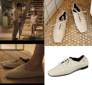 林秀香 安昭熙同款 韩国代购 Rachel Cox正品 羊皮平底鞋 单鞋