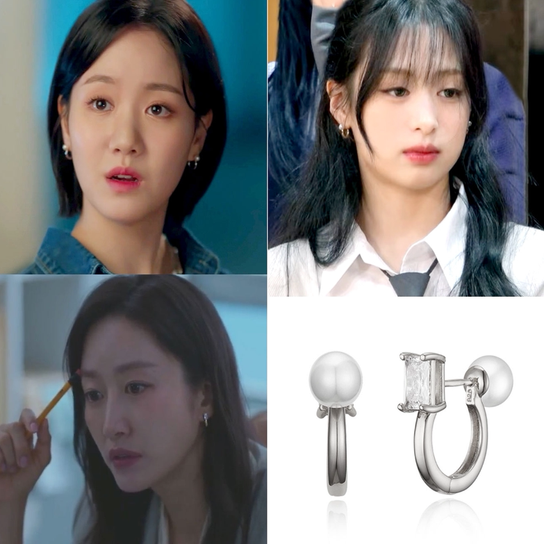 直邮~韩国代购HAESOO.L正品 郑雅贤 陈智熙 全慧彬同款珍珠耳环