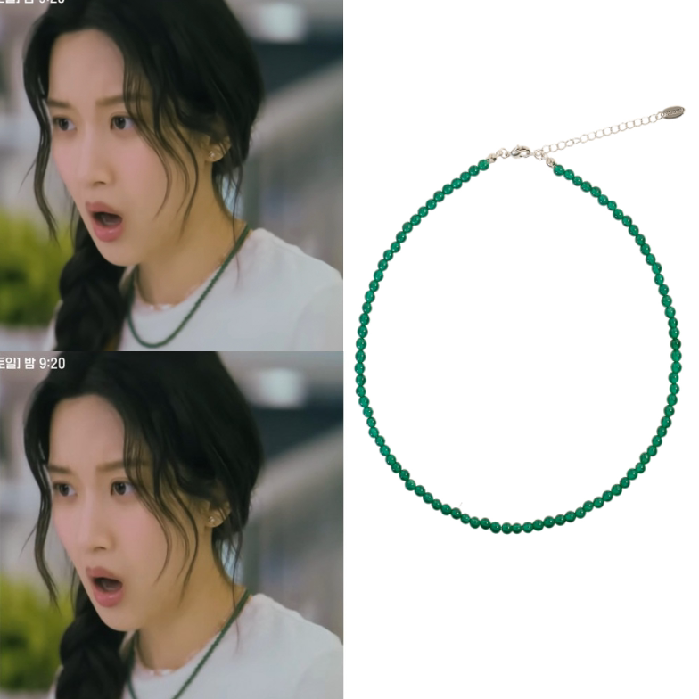 直邮~韩国代购Primaute正品 韩剧瑞草洞 文佳瑛同款绿色项链 饰品