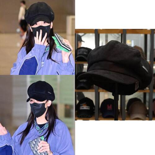 韩国代购 hatson正品 Mr.Real GoodMan 金智秀同款帽子 报童帽