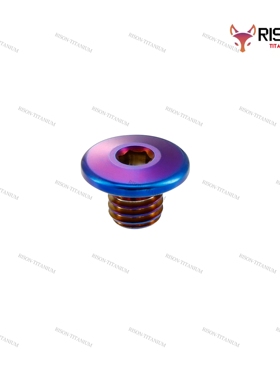 RISONTITANIUM 钛制刹车杆硬件套件钛合金M5x0.8x5mm和M5x17.5mm