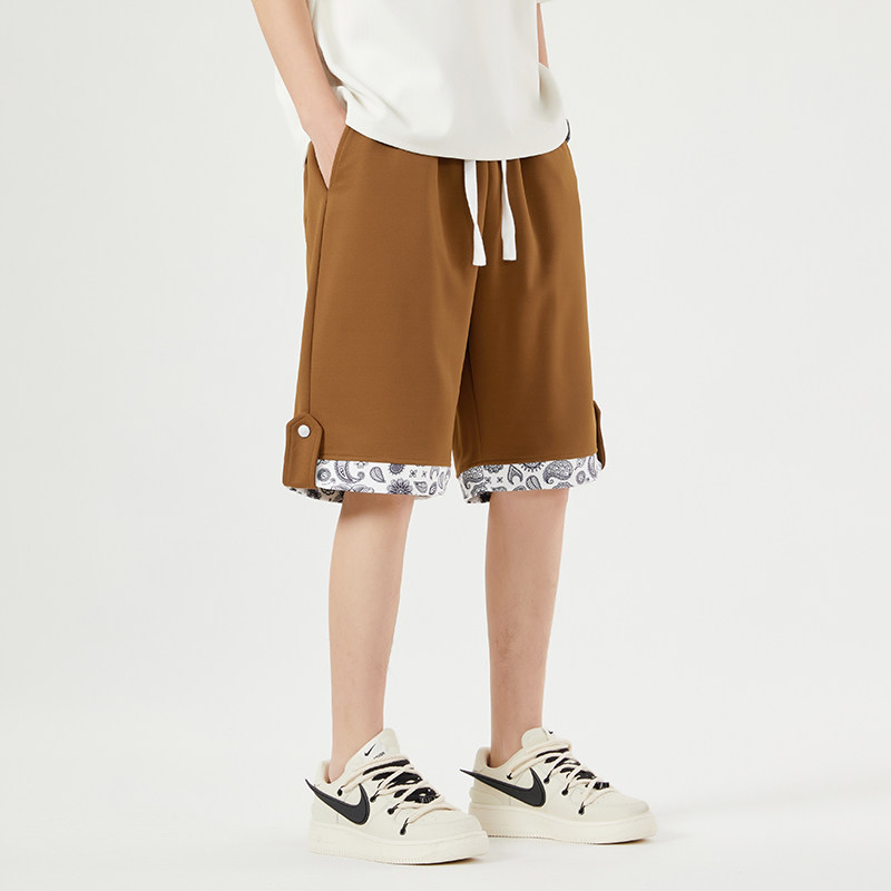 夏季时尚潮牌五分裤运动短裤男休闲宽松沙滩裤男K2216-P26，男装牛仔裤，星座209-1