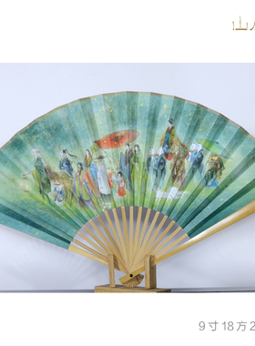 山房现货洒金双面工笔画水磨玉竹