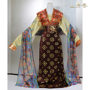 【第二批】山房春唐风联珠对马纹织锦背子八破裙汉服垂领衫