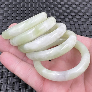 岫玉平安扣玉石挂件大孔圆环吊坠汽车挂件袈裟配件玉吊坠玉坠